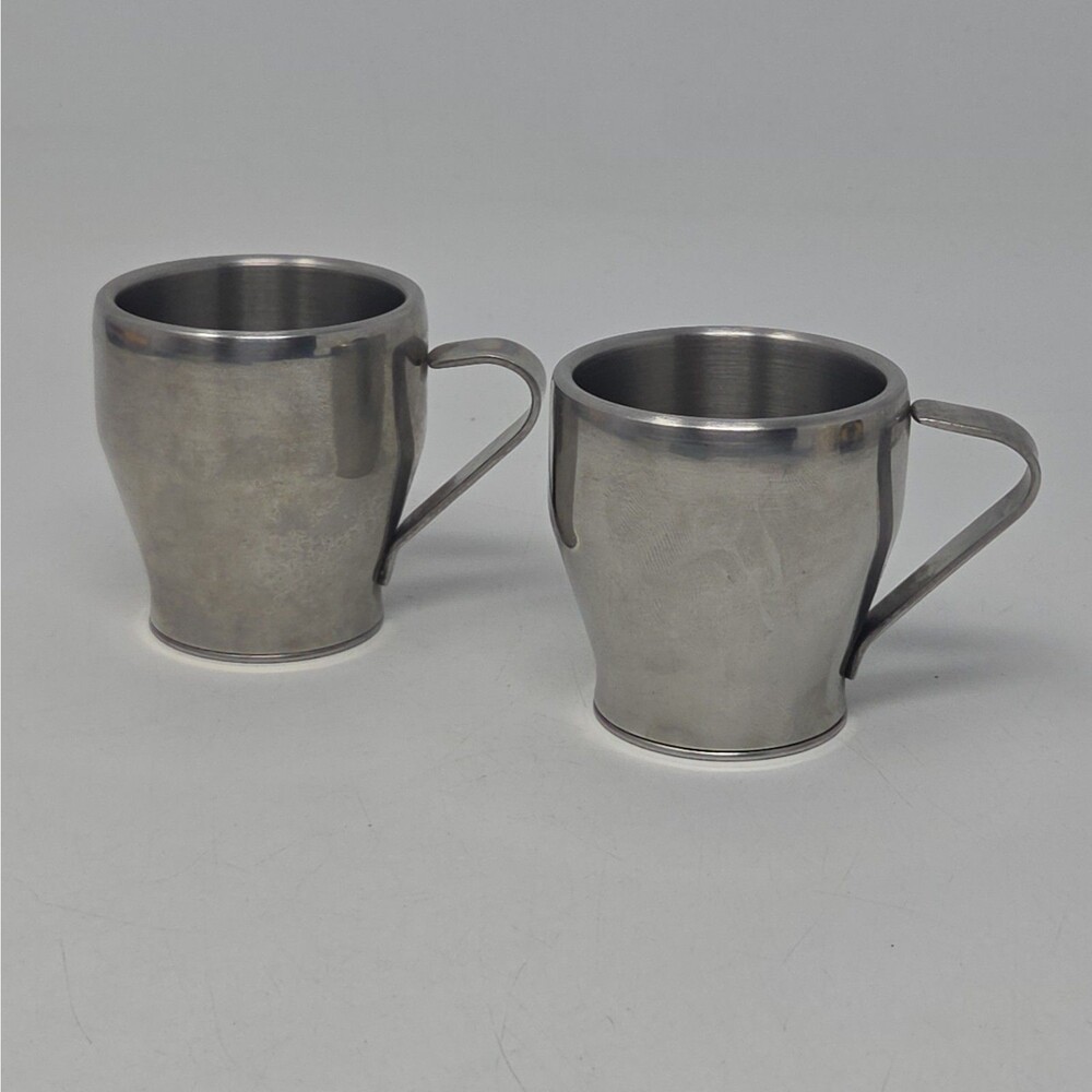 Breville Cafe Roma Stainless Steel Expresso Cups Set Of 2 Excellent